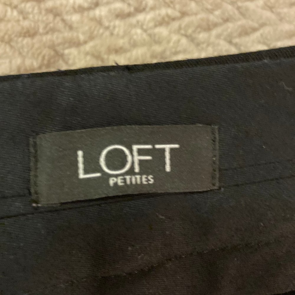 LOFT Black Wide-Leg Trousers - Picture 5 of 8